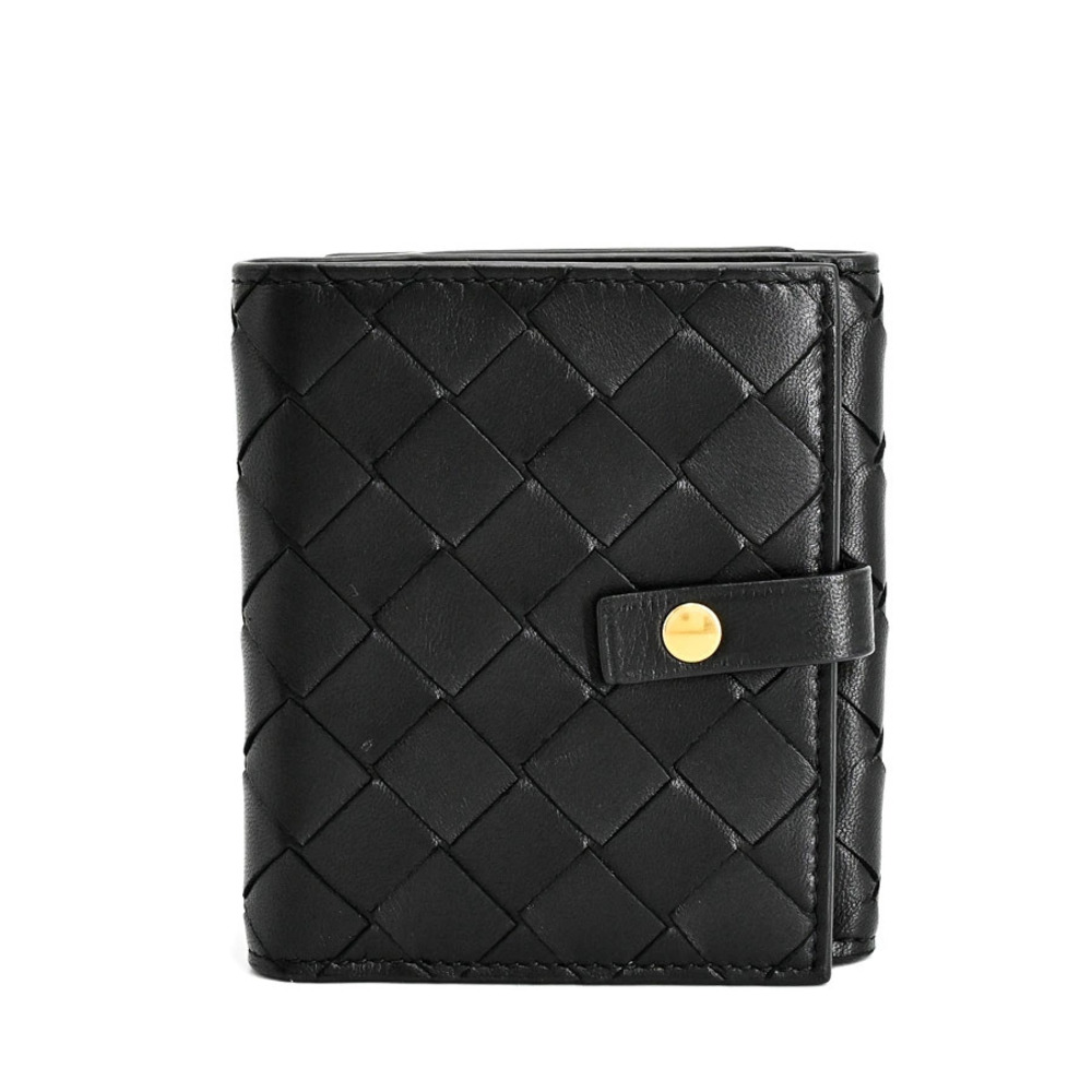 Bottega Veneta Flap Wallet Bifold Black